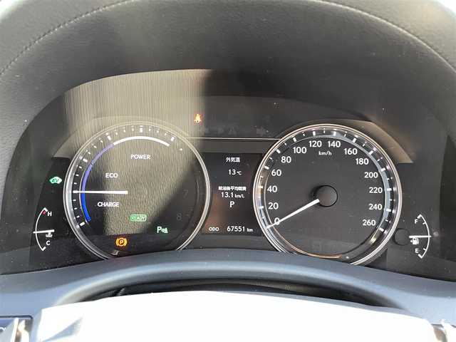 レクサス ＧＳ 450h Fスポーツ 岡山県 2013(平25)年 6.8万km スターライトブラックガラスフレーク サンルーフ/ブラックレザーシート/純正HDDナビ/フルセグTV/DVD/CD/MSV/Bluetooth/USB/AUX/バックカメラ/ETC2.0/レーダークルーズ/レーンキープアシスト/ブラインドスポットモニター/前後ドライブレコーダー/前席/・パワーシート/・シートヒーター/・エアシート/後席ロールシェード/前後コーナーセンサー/記録簿H26－R6まで毎年あり/保証書/取扱説明書