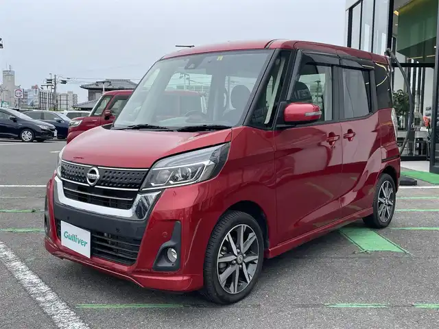 日産 デイズ ルークス ハイウェイスター Gターボ 長崎県 2020(令2)年 5.1万km スパークリングレッドM アラウンドビューモニター/純正メモリナビ/クルーズコントロール/ＥＴＣ/ドライブレコーダー/コーナーセンサー/エマージェンシーブレーキ/レーンキープアシスト/ＬＥＤヘッドライト/オートライト/ステアリングスイッチ/オートハイビーム/両側パワースライドドア/スペアキー