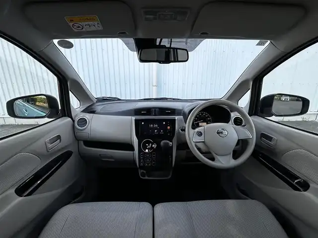 日産 デイズ X 愛媛県 2019(平31)年 2万km アイスブルー 全方位カメラ/コーナーセンサー前後/ドラレコ前/純正フロアマット/横滑り防止装置/ABS/スマートキー/アイドリングストップ/衝突軽減/iPod/ベンチシート/プッシュスタート