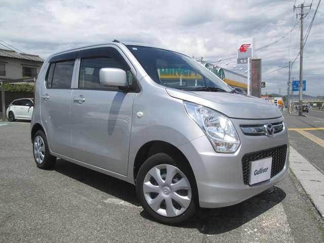 マツダ フレア XG 広島県 2015(平27)年 0.4万km シルキーシルバーメタリック 新車ワンオーナー/新車保証書/取扱説明書/スペアキー/5速マニュアル/運転席シートヒーター/アイドリングストップ
