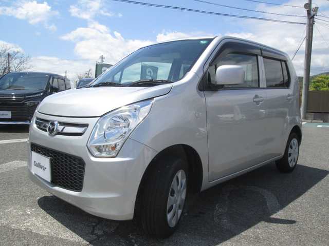 マツダ フレア XG 広島県 2015(平27)年 0.4万km シルキーシルバーメタリック 新車ワンオーナー/新車保証書/取扱説明書/スペアキー/5速マニュアル/運転席シートヒーター/アイドリングストップ