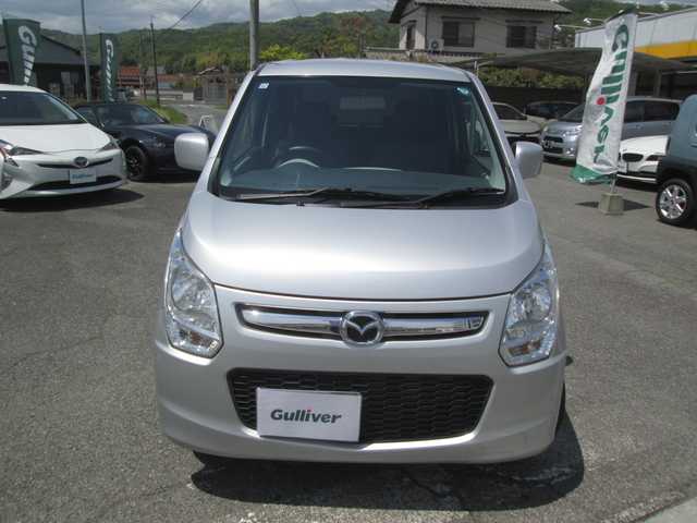 マツダ フレア XG 広島県 2015(平27)年 0.4万km シルキーシルバーメタリック 新車ワンオーナー/新車保証書/取扱説明書/スペアキー/5速マニュアル/運転席シートヒーター/アイドリングストップ