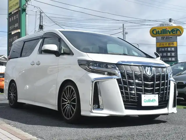 トヨタ アルファード S Cパッケージ 神奈川県 2021(令3)年 3.6万km ホワイトパールクリスタルシャイン 社外足廻り/社外２０インチAW/純正メモリナビ/フルセグテレビ/バックカメラ/フリップダウンモニター/アダプティブクルーズ/サンルーフ/レザーシート/シートヒーター/エアーシート/両側パワースライドドア/パワーバックドア/ETC/LEDヘッドライト/保証書/取説/ナビ説/記録(R.5.6.7)