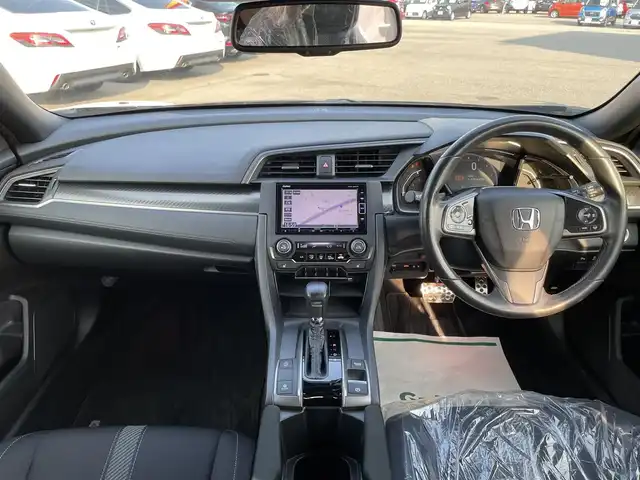 ホンダ シビック ハッチバック ホンダセンシング 石川県 2018(平30)年 3.7万km 黒 純正メモリーナビ/純正CD/DVD再生/フルセグTV/バックカメラ/LEDヘッドライト/ETC/ホンダセンシング/レーダークルーズ/社外アルミホイール/ドライブレコーダー/スマートキー/プッシュスタート