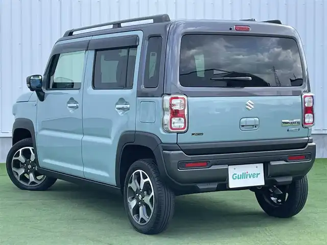 スズキ ハスラー Jスタイル Ⅱ ターボ 香川県 2023(令5)年 3.2万km オフブルーメタリック/ガンメタリック2トーンルーフ ワンオーナー/スズキセーフティサポート/・デュアルカメラブレーキサポート/・アダプティブクルーズコントロール/・車線逸脱警報機能/・車線逸脱抑制機能/・誤発進抑制機能/・全方位モニター/・後退時ブレーキサポート/・標識認識機能/純正９インチHDDナビ/・フルセグ/・Bluetooth/・CD/DVD/・USB入力端子/・ミュージックプレイヤー（ipad/AppleCarPlay/AndroidAuto）/バックカメラ/純正１５インチアルミ/LEDオートライト/ルーフレール/前席シートヒーター/前後ドライブレコーダー/革巻きステアリング/ステアリングリモコン/パドルシフト/プッシュスタート/スマートキー/純正フロアマット/ETC/アイドリングストップ