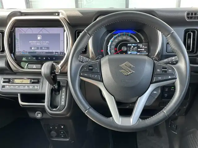 スズキ ハスラー Jスタイル Ⅱ ターボ 香川県 2023(令5)年 3.2万km オフブルーメタリック/ガンメタリック2トーンルーフ ワンオーナー/スズキセーフティサポート/・デュアルカメラブレーキサポート/・アダプティブクルーズコントロール/・車線逸脱警報機能/・車線逸脱抑制機能/・誤発進抑制機能/・全方位モニター/・後退時ブレーキサポート/・標識認識機能/純正９インチHDDナビ/・フルセグ/・Bluetooth/・CD/DVD/・USB入力端子/・ミュージックプレイヤー（ipad/AppleCarPlay/AndroidAuto）/バックカメラ/純正１５インチアルミ/LEDオートライト/ルーフレール/前席シートヒーター/前後ドライブレコーダー/革巻きステアリング/ステアリングリモコン/パドルシフト/プッシュスタート/スマートキー/純正フロアマット/ETC/アイドリングストップ