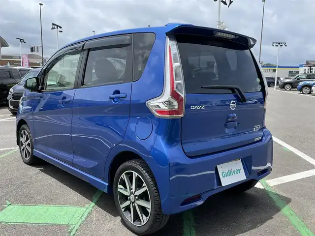日産 デイズ ハイウェイスターG ターボ 長崎県 2020(令2)年 4.8万km オーシャンブルーP 純正ナビ/（フルセグ・DVD.AMFM・BT・SD)/全方位カメラ/エマージェンシーブレーキ/オートライト/HID/ETC/オートハイビーム/スマートキー/スペアキー/ステアリングスイッチ/アイドリングストップ/純正フロアマット