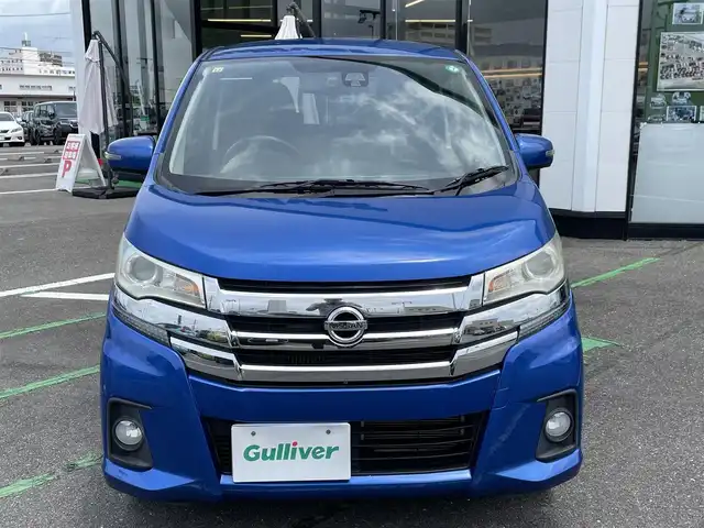 日産 デイズ ハイウェイスターG ターボ 長崎県 2020(令2)年 4.8万km オーシャンブルーP 純正ナビ/（フルセグ・DVD.AMFM・BT・SD)/全方位カメラ/エマージェンシーブレーキ/オートライト/HID/ETC/オートハイビーム/スマートキー/スペアキー/ステアリングスイッチ/アイドリングストップ/純正フロアマット
