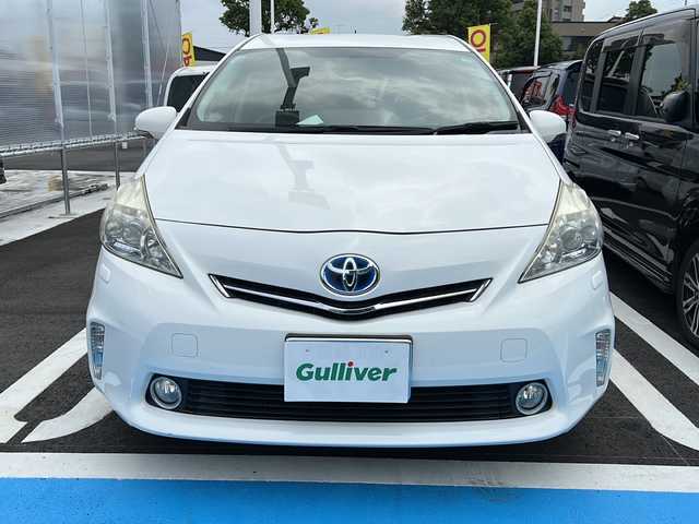 トヨタ プリウス α G 愛知県 2011(平23)年 12.8万km パール 純正ナビ/スマートキー/エンジンプッシュスタートボタン/ETC/パーキングアシスト/アイドリングストップ/Wサイドエアバッグ