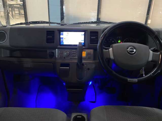 日産 ＮＶ１００クリッパー リオ G 山形県 2014(平26)年 14.2万km ライトブルーＭ ４WD/社外SDナビ/（AM/FM/TV/CD）/社外AW/純正フロアマット/バックカメラ/シートヒーター/両側パワースライドドア/電動格納ミラー/ドアバイザー/フォグランプ/スペアキー×１/スタッドレスタイヤ車載　スズキ純正AW