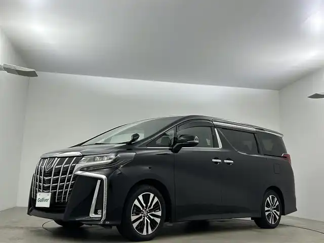 トヨタ アルファード S Cパッケージ 岡山県 2021(令3)年 3.6万km ブラック ツインムーンルーフ　純正９インチナビ　純正１２．１フリップダウンモニター　衝突軽減ブレーキシステム　両側電動スライドドア　レーダークルーズコントロール　１００Ｖ電源　ビルトインＥＴＣ　３眼ＬＥＤ