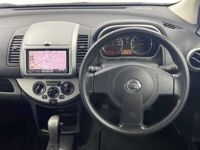 日産 ノート 15X +navi HDD SP 栃木県 2008(平20)年 5.7万km アメジストグレー 純正ナビ/（CD/AM・FM/AUX)/ABS/電動格納ミラー/ドアバイザー/フォグライト