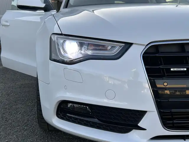 アウディ Ａ５ SB 2．0 TFSI クワトロ 宮城県 2013(平25)年 9.9万km アイビスホワイト 純正メーカーナビ/社外車高調/社外マフラー/スペアタイヤ/ワンセグＴＶ/ＡＭ／ＦＭ／ＣＤ／ＤＶＤ／Ｂｌｕｅｔｏｏｔｈ/クルーズコントロール/プリクラッシュセーフティ/横滑り防止装置/パーキングホールド/前席シートヒーター/前席パワーシート/レザーシート/オートLEDライト/スマートキー×２/純正AWスタッドレスタイヤ255/35/R19