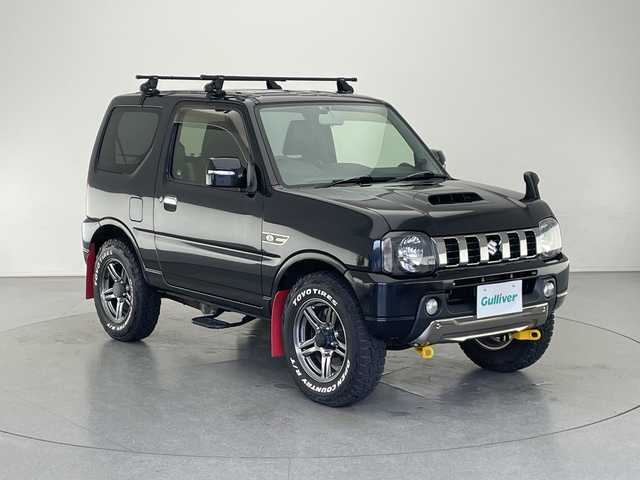 スズキ ジムニー ランドベンチャー 長野県 2014(平26)年 5万km ブルーイッシュブラックパール3 切り替え4WD/ターボ/社外オーディオ/トーヨーオープンカントリーR/T/純正マットガード/TERZOベースキャリア/サイドステップ/ISOFIX/ドアバイザー/ETC/スペアキー/純正フロアマット/ステアリングスイッチ/LEDヘッドライト