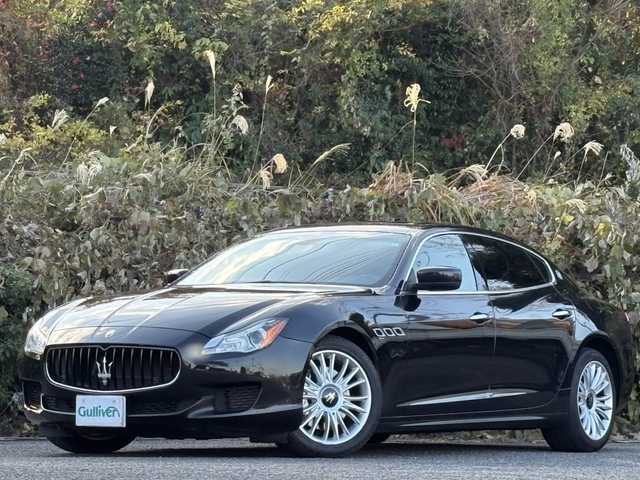 マセラティ クワトロポルテ S Q4 大分県 2014(平26)年 5.7万km 黒 ブラウンレザーシート/サンルーフ/純正ナビ/バックカメラ/パワーシート/シートヒーター/クルーズコントロール/パドルシフト/前後クリアランスソナー/純正キセノンライト/オートライトコントロール/スマートキー/エンジンプッシュスタート/ETC/純正19インチアルミホイール