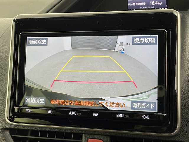 トヨタ エスクァイア ハイブリッド Gi プレミアムパッケージ ブラックテーラード 愛知県 2020(令2)年 6.2万km ブラック 禁煙車/純正9インチナビ（NSZT-Y68T）/・フルセグ・CD・DVD・Bluetooth・SD/純正フリップダウンモニター/両側パワースライドドア/バックカメラ/トヨタセーフティセンス/・プリクラッシュセーフティ/・オートマチックハイビーム/・レーンディパーチャーアラート/ステアリングヒーター/前席シートヒーター/ステアリングスイッチ/革巻きステアリング/クルーズコントロール/LEDヘッドライト（オートライト）/スマートキー/プッシュスタート/スペアスマートキー