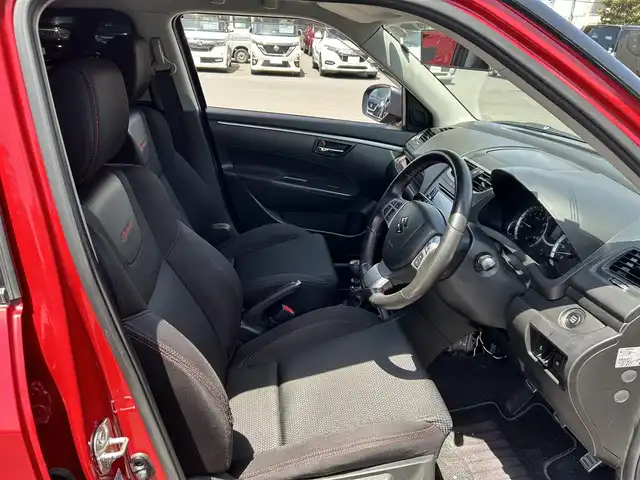スズキ スイフト スポーツ 島根県 2014(平26)年 10.9万km アブレイズレッドパール2 社外メモリナビ（MDV-313)/（ワンセグテレビ・CD・DVD・AUX・ラジオ）/フルエアロ/17インチ規格外純正アルミホイール/純正フロアマット/車高調（i-SHOCK・純正車載)/ドアバイザー/セミバケットシート/クルーズコントロール/ウィンカーミラー/スペアキー有り
