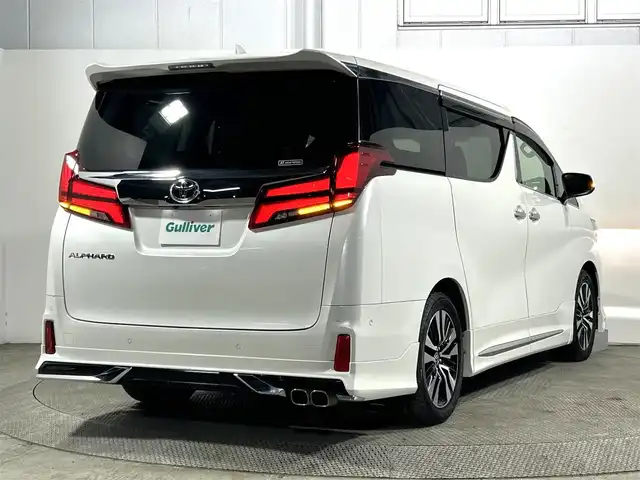 トヨタ アルファード S Cパッケージ 大阪府 2020(令2)年 3.7万km ホワイトパールクリスタルシャイン サンルーフ　黒革シート　モデリスタエアロ　後席モニター　純正ナビＴＶ　３６０カメラ　三眼ＬＥＤ　パワーシート／ヒーター／エアコン　電動リアゲート　レーダーＣ　衝突軽減　ＢＳＭ　デジタルインナーミラー