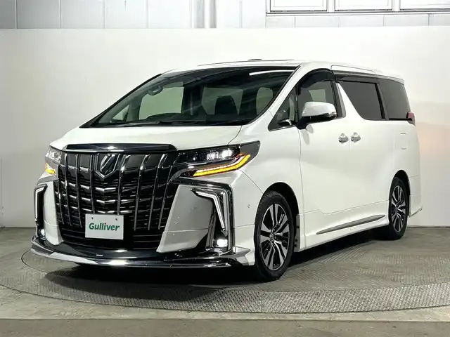 トヨタ アルファード S Cパッケージ 大阪府 2020(令2)年 3.7万km ホワイトパールクリスタルシャイン サンルーフ　黒革シート　モデリスタエアロ　後席モニター　純正ナビＴＶ　３６０カメラ　三眼ＬＥＤ　パワーシート／ヒーター／エアコン　電動リアゲート　レーダーＣ　衝突軽減　ＢＳＭ　デジタルインナーミラー