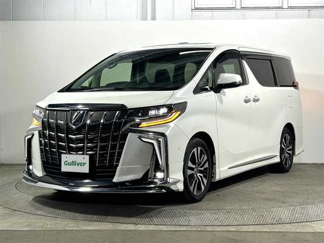 トヨタ アルファード S Cパッケージ 大阪府 2020(令2)年 3.7万km ホワイトパールクリスタルシャイン サンルーフ　黒革シート　モデリスタエアロ　後席モニター　純正ナビＴＶ　３６０カメラ　三眼ＬＥＤ　パワーシート／ヒーター／エアコン　電動リアゲート　レーダーＣ　衝突軽減　ＢＳＭ　デジタルインナーミラー