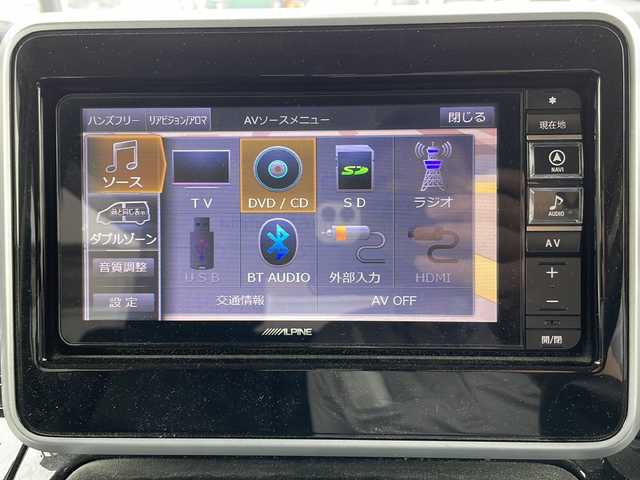 マツダ フレアワゴン カスタムスタイル ハイブリッド XT 秋田県 2018(平30)年 8万km ピュアホワイトP スズキセーフティサポート/　衝突被害軽減/　コーナーセンサー/　レーンキープアシスト/ターボ/４WD/MTモード付AT　パドルシフト/クルーズコントロール/社外ナビ/Bluetooth　フルセグTV　DVD　CD　SD　AM　FM/バックカメラ/ETC/両側パワースライドドア/シートヒーター前席/フロアマット/ハーフレザーシート/本革巻きステアリング/ステアリングスイッチ/スマートキー