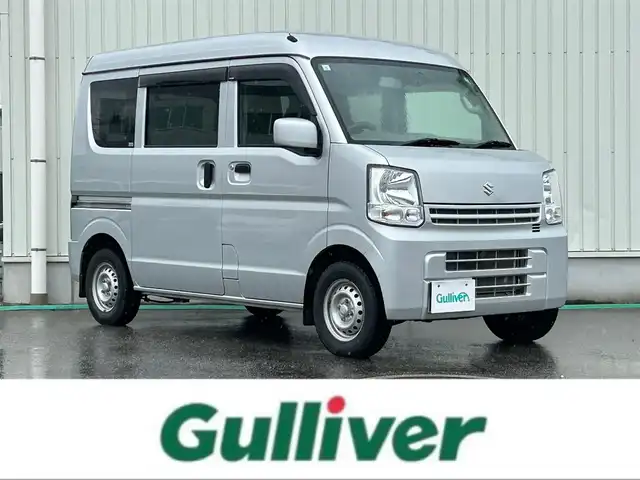 スズキ エブリイ PC リミテッド 富山県 2018(平30)年 4.2万km シルキーシルバーメタリック フルセグTV/4WD/バックカメラ/ハイルーフ/前後ドライブレコーダー/Bluetooth/DVD再生/CD再生/両側スライドドア/リモコンキー/純正ハロゲンヘッドランプ/ドアバイザー/オートライト/純正フロアマット/電格ミラー/取扱説明書/社外SDナビ