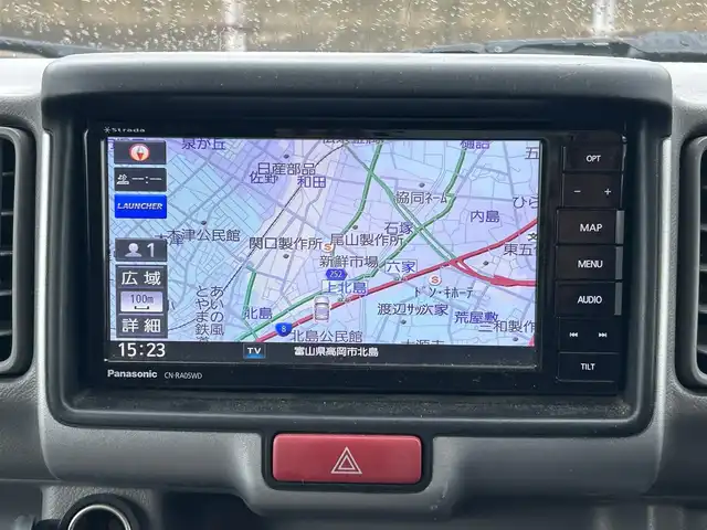 スズキ エブリイ PC リミテッド 富山県 2018(平30)年 4.2万km シルキーシルバーメタリック フルセグTV/4WD/バックカメラ/ハイルーフ/前後ドライブレコーダー/Bluetooth/DVD再生/CD再生/両側スライドドア/リモコンキー/純正ハロゲンヘッドランプ/ドアバイザー/オートライト/純正フロアマット/電格ミラー/取扱説明書/社外SDナビ