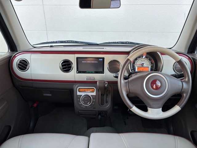 スズキ ラパン ショコラ X 茨城県 2015(平27)年 5.4万km フィズブルーパールメタリック/ホワイト 純正ナビ/　(CD/DVD/フルセグ)/前方ドライブレコーダー/ETC/LEDヘッドライト/本革シート/社外アルミホイール(SG・E)/純正アルミホイール付き/Wエアバック/ABS/アイドリングストップ/スマートキー/取扱説明書