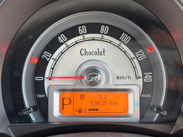 スズキ ラパン ショコラ X 愛知県 2015(平27)年 5.4万km フィズブルーパールメタリック/ホワイト 純正ナビ/　(CD/DVD/フルセグ)/前方ドライブレコーダー/ETC/LEDヘッドライト/本革シート/社外アルミホイール(SG・E)/純正アルミホイール付き/Wエアバック/ABS/アイドリングストップ/スマートキー/取扱説明書