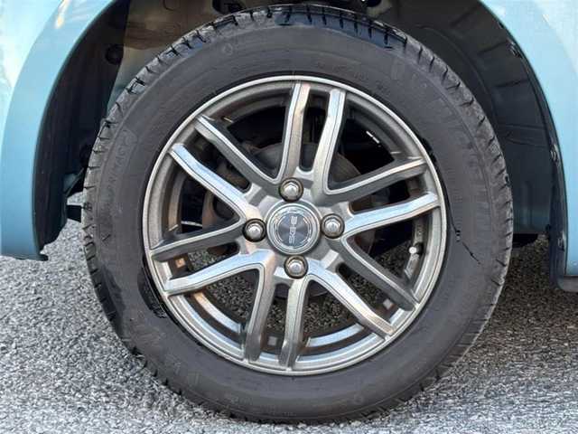 スズキ ラパン ショコラ X 愛知県 2015(平27)年 5.4万km フィズブルーパールメタリック/ホワイト 純正ナビ/　(CD/DVD/フルセグ)/前方ドライブレコーダー/ETC/LEDヘッドライト/本革シート/社外アルミホイール(SG・E)/純正アルミホイール付き/Wエアバック/ABS/アイドリングストップ/スマートキー/取扱説明書