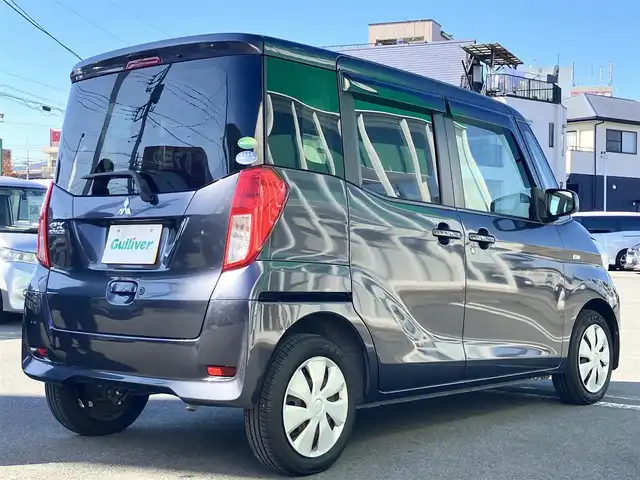 三菱 ｅＫスペース G 静岡県 2014(平26)年 5.8万km パープリッシュネイビーパール SDナビ/バックカメラ/ドライブレコーダー前後/ETC/エンジンスタートボタン/パワースライドドア/パワーウィンドウ/アイドリングストップ/スマートキー/オートエアコン/ドライブレコーダー前後/ベンチシート/純正フロアマット/布シート/左側パワースライドドア/右側スライドドア/ABS/横滑り防止装置/ハロゲン/Wエアバック