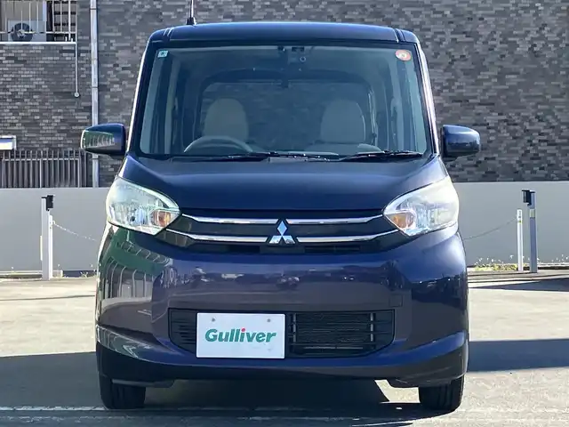 三菱 ｅＫスペース G 静岡県 2014(平26)年 5.8万km パープリッシュネイビーパール SDナビ/バックカメラ/ドライブレコーダー前後/ETC/エンジンスタートボタン/パワースライドドア/パワーウィンドウ/アイドリングストップ/スマートキー/オートエアコン/ドライブレコーダー前後/ベンチシート/純正フロアマット/布シート/左側パワースライドドア/右側スライドドア/ABS/横滑り防止装置/ハロゲン/Wエアバック