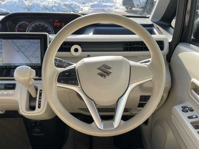 スズキ ワゴンＲ HYBRID FX 青森県 2018(平30)年 8.1万km ブルーイッシュブラックパール3 純正ナビ（CD・DVD・Bluetooth・フルセグ）/バックカメラ/アラウンドビューモニター/HUD/衝突被害軽減機能/レーンキープアシスト/横滑り防止機能/運転席＆助手席シートヒーター/シガーソケット/スマートキー/スペアキー