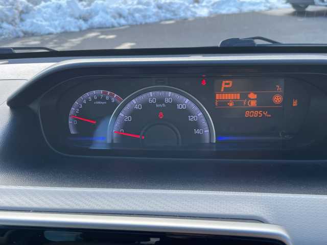 スズキ ワゴンＲ HYBRID FX 青森県 2018(平30)年 8.1万km ブルーイッシュブラックパール3 純正ナビ（CD・DVD・Bluetooth・フルセグ）/バックカメラ/アラウンドビューモニター/HUD/衝突被害軽減機能/レーンキープアシスト/横滑り防止機能/運転席＆助手席シートヒーター/シガーソケット/スマートキー/スペアキー