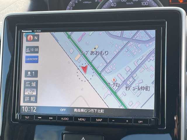 スズキ ワゴンＲ HYBRID FX 青森県 2018(平30)年 8.1万km ブルーイッシュブラックパール3 純正ナビ（CD・DVD・Bluetooth・フルセグ）/バックカメラ/アラウンドビューモニター/HUD/衝突被害軽減機能/レーンキープアシスト/横滑り防止機能/運転席＆助手席シートヒーター/シガーソケット/スマートキー/スペアキー