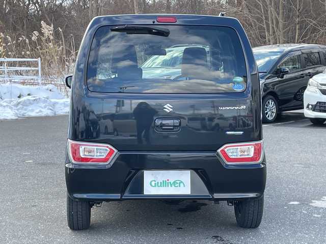 スズキ ワゴンＲ HYBRID FX 青森県 2018(平30)年 8.1万km ブルーイッシュブラックパール3 純正ナビ（CD・DVD・Bluetooth・フルセグ）/バックカメラ/アラウンドビューモニター/HUD/衝突被害軽減機能/レーンキープアシスト/横滑り防止機能/運転席＆助手席シートヒーター/シガーソケット/スマートキー/スペアキー