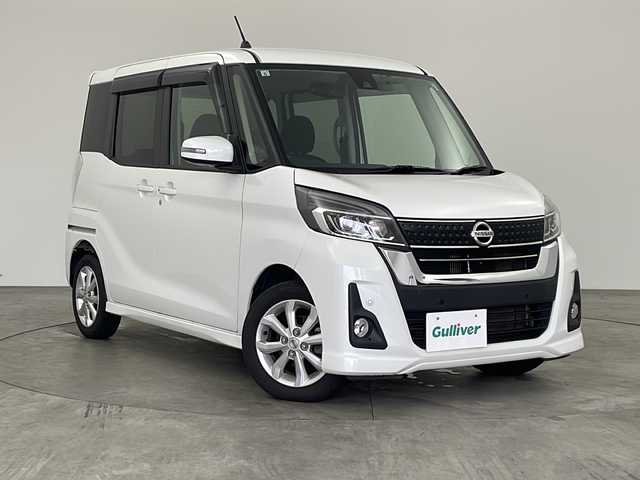 日産 デイズ ルークス ハイウェイスター Xターボ 兵庫県 2019(平31)年 6.8万km ホワイトパール ・純正ナビ＆BT＆CD＆DVD＆TV＆SD/・片側パワースライドドア/・アラウンドビューモニター/・エマージェンシーブレーキ/・レーンキープアシスト/・オートマチックハイビーム/・パーキングアシスト/・サイドエアロ/・リアスポイラー/・前方ドライブレコーダー/・LEDヘッドライト/・フォグライト/・純正14インチAW/・純正フロアマット/・ETC/・プッシュスタート/・アイドリングストップ