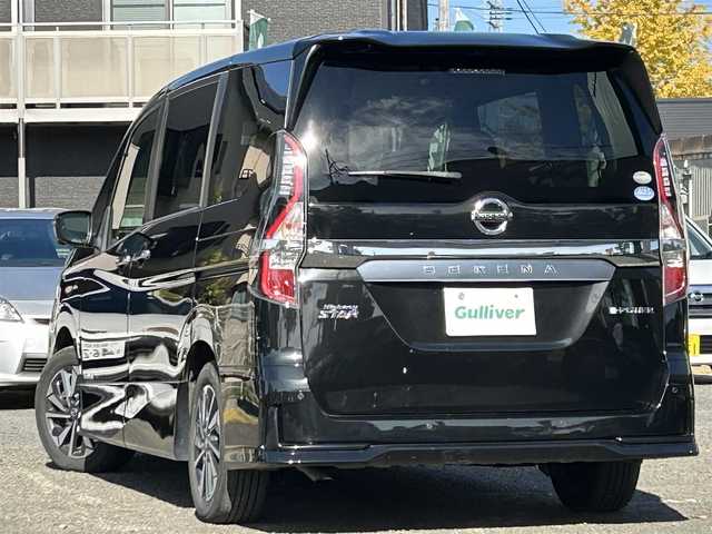 日産 セレナ e－パワー ハイウェイスター V 宮城県 2019(令1)年 7.1万km ダイヤモンドブラック 純正SDナビ（フルセグTV、BT、AM、FM、SD、DVD、CD、ブルーレイ）//フリップダウンモニター//日産プロパイロット//純正エアロ（フロント、サイド）//ビルトインETC2.0//純正AW//ドラレコ//全周囲カメラ//純正フロアマット//BSM//両側パワースライドドア//前席シートヒーター//電動格納ドアミラー//パーキングアシスト//スマートキー//オートライト