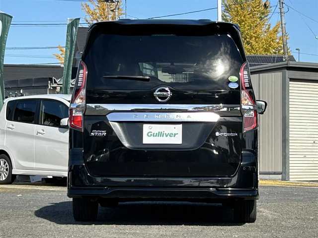 日産 セレナ e－パワー ハイウェイスター V 宮城県 2019(令1)年 7.1万km ダイヤモンドブラック 純正SDナビ（フルセグTV、BT、AM、FM、SD、DVD、CD、ブルーレイ）//フリップダウンモニター//日産プロパイロット//純正エアロ（フロント、サイド）//ビルトインETC2.0//純正AW//ドラレコ//全周囲カメラ//純正フロアマット//BSM//両側パワースライドドア//前席シートヒーター//電動格納ドアミラー//パーキングアシスト//スマートキー//オートライト