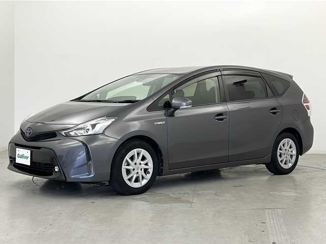 トヨタ プリウス α S 宮城県 2019(令1)年 5.3万km グレーメタリック Toyota Safety Sense /・プリクラッシュセーフティ/・レーンディパーチャーアラート/・オートマチックハイビーム/・レーダークルーズコントロール/助手席リフトアップ/純正7インチSDナビ/・BT.CD.DVD.SD/バックカメラ/フルセグTV/ビルトインETC/ドライブレコーダー（F）/ステアリングスイッチ/プッシュスタート/スマートキー×1/LEDヘッドライト/LEDフォグランプ/純正フロアマット/純正16inAW/横滑り防止