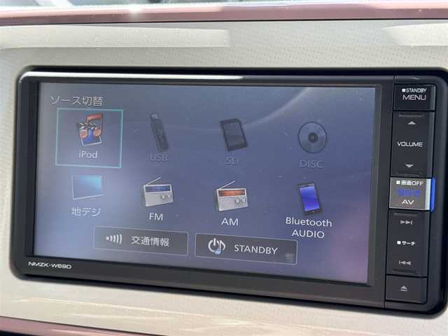 ダイハツ ムーヴ キャンバス G メイクアップ リミテッド　SAⅢ 三重県 2019(令1)年 8.6万km パールホワイトⅢ/ライトローズマイカメタリックⅡ 2トーン ワンオーナー /純正OPルーフキャリア/社外ホイール/スマートアシスト3/アイドリングストップ/純正メモリナビ・地デジTV/・DVD/CD/・Bluetooth/全周囲カメラ/バックソナー/ミルモアイ前後ドライブレコーダー/レーンディパーチャーアラート/前席シートヒーター /ETC/LEDヘッドランプ/・オートライト/フロントフォグランプ/プッシュエンジンスタート/スマートキー/新車時保証書/取扱説明書