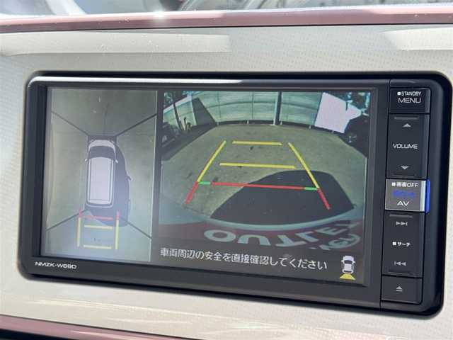 ダイハツ ムーヴ キャンバス G メイクアップ リミテッド　SAⅢ 三重県 2019(令1)年 8.6万km パールホワイトⅢ/ライトローズマイカメタリックⅡ 2トーン ワンオーナー /純正OPルーフキャリア/社外ホイール/スマートアシスト3/アイドリングストップ/純正メモリナビ・地デジTV/・DVD/CD/・Bluetooth/全周囲カメラ/バックソナー/ミルモアイ前後ドライブレコーダー/レーンディパーチャーアラート/前席シートヒーター /ETC/LEDヘッドランプ/・オートライト/フロントフォグランプ/プッシュエンジンスタート/スマートキー/新車時保証書/取扱説明書