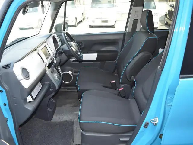 スズキ ハスラー G 栃木県 2015(平27)年 13.8万km サマーブルーM ワンオーナー/レーザーブレーキサポート/純正ナビ/[フルセグ/AM/FM/CD/DVD]/ETC/ドライブレコーダー[前後]/D席シートヒーター/電動格納ミラー/純正マット/ドアバイザー/スマートスペアキー×１/取扱説明書/保証書/記録簿/[H30.R4.6.7]