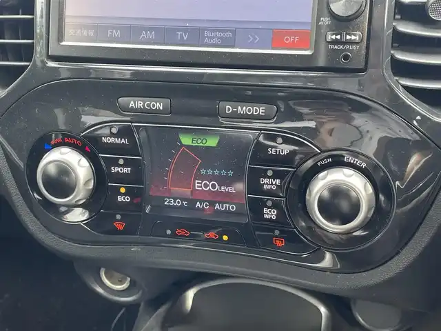 日産 ジューク 15RX タイプV 千葉県 2012(平24)年 9.5万km サファイアブラック 社外16インチアルミホイール/前後ドライブレコーダー（AG422-DRC）/純正ホイールキャップ付き夏タイヤ積込/プッシュスタート/ETC/フォグ/電動格納ミラー/ドアバイザー/レべライザー/保証書