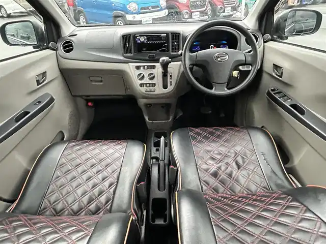 ダイハツ ミラ イース X 愛知県 2011(平23)年 14.2万km ブラックマイカメタリック 社外カーオディオ/DVD/バックカメラ/純正14インチAW/フロアマット/サイドバイザー/トノカバー/ハロゲンライト/ヘッドライトレベライザー/トノカバー/合皮シート/電格ミラー/アイドリングストップ/リモコンキー/取扱説明書