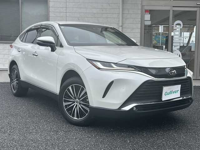 トヨタ ハリアー G 埼玉県 2021(令3)年 3.9万km ホワイトパールクリスタルシャイン メーカーナビ /(AM/FM/USB/Bluetooth/AUX)/ETC2.0 /ワンオーナー/バックカメラ　/ドラレコ付きデジタルインナーミラー　/ステアリングスイッチ　/コーナーセンサー　/電動格納ミラー　/クルコン追従　/オートライト　/オートハイビーム　/純正フロア　/パワーバックドア　/パワーシート(D)/オートホールド/プッシュスタート/イモビライザー/ISOFIX/ドアバイザー/プリクラッシュセーフティー/積込タイヤ４本(純正AW18インチ)/取扱説明書/保証書/スペアキー１本/スマートキー