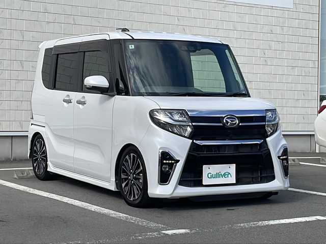 ダイハツ タント カスタム RS セレクション 静岡県 2020(令2)年 3.7万km シャイニングホワイトパール 純正9インチナビ/地デジTV/純正CD/DVD/Bluetooth/バックカメラ/スマートアシスト/両側パワースライドドア/ハーフレザーシート/シートヒーター/アクティブクルーズコントロール/純正15インチAW/LEDヘッドライト/スマートキー/ドライブレコーダー/ETC