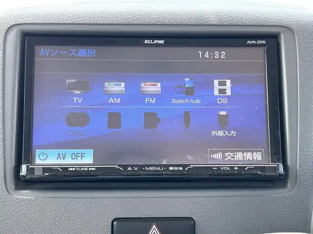 スズキ スペーシア X 福岡県 2014(平26)年 8.6万km キャンドルオレンジメタリック ・ナビ/（BLUETOOTH/フルセグ/バックカメラ/DVD再生機能/・スペアキー/・衝突軽減システム/・アイドリングストップ/・片側パワースライドドア/・電動格納ミラー/・CDチェンジャー/・ドアバイザー/・スマートキー/・ベンチシート/・保証書/・取扱説明書