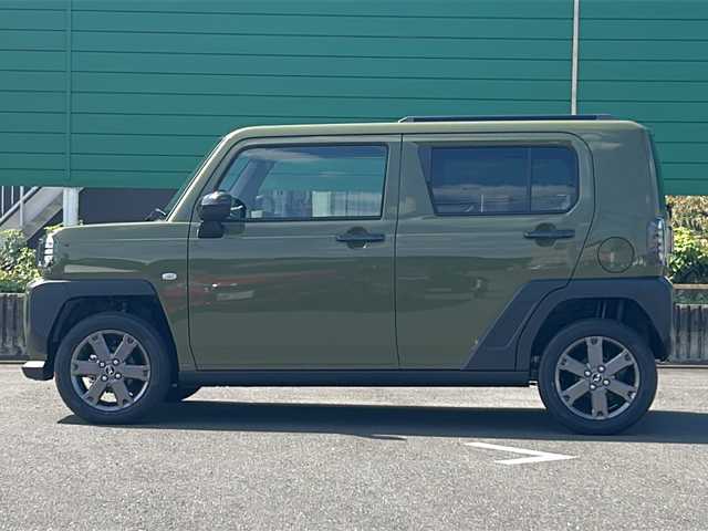 ダイハツ タフト G ダーククロムベンチャー 茨城県 2025(令7)年 0.1千km フォレストカーキメタリック 純正7インチディーラーオプションナビ（AM/FM/Bluetooth接続/フルセグTV/USB/CD/DVD）/バックカメラ/ガラスルーフ/スマートキー/パーキングアシスト/アイドリングストップ/前席シートヒーター/前後コーナーセンサー/純正15インチアルミホイール/クルーズコントロール/衝突被害軽減システム/横滑り防止装置/盗難防止装置/オートホールド/電動パーキングブレーキ/ステアリングリモコンスイッチ