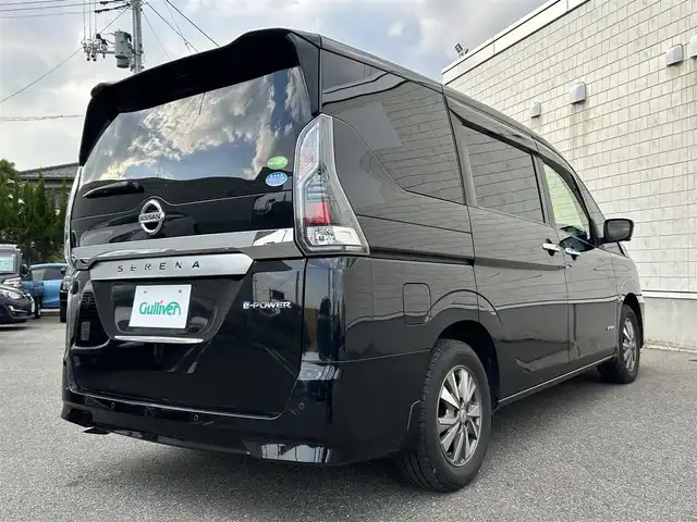 日産 セレナ e－パワー XV 山形県 2018(平30)年 9.7万km ダイヤモンドブラック 純正9インチナビ/FM/AM/フルセグ/DVD/Bluetooth/全周囲バックカメラ/プロパイロット/エマージェンシーブレーキ/クリアランスソナー/車線逸脱警報/パーキングアシスト/ビルトインETC/前方ドライブレコーダーSDなし/前席シートヒーター/ステアリングヒーター/LEDヘッドライト/オートハイビーム/オートライト